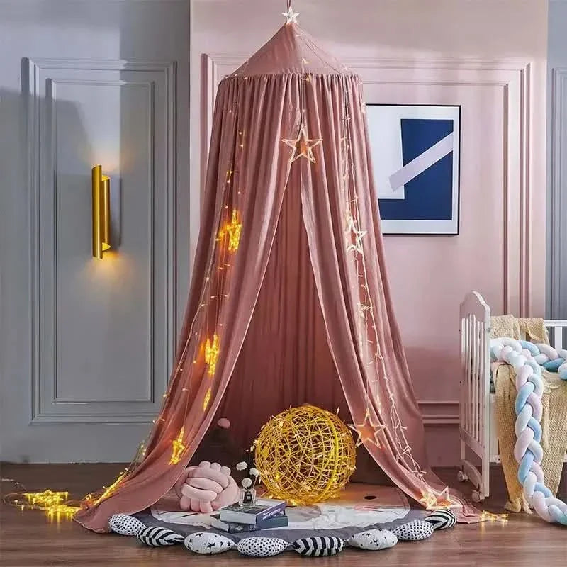 Decorative Hanging Bed Canopy for Girls' Play Areas
