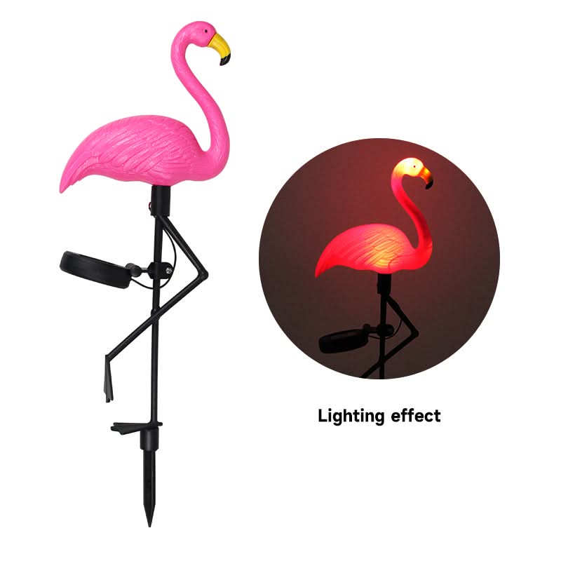 Solar Garden Light in Flamingo Design for Outdoor Decoration