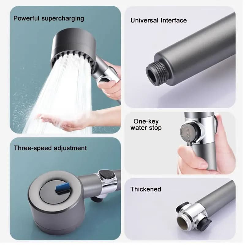 Revitalizing Showerhead with Advanced Filtration and Massage