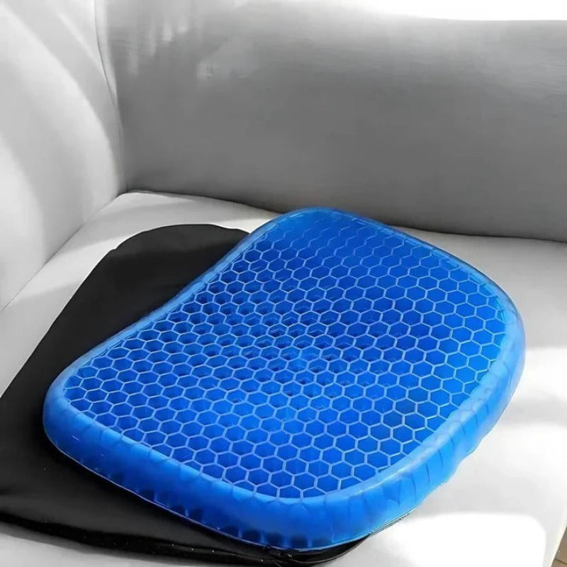 Portable Gel Comfort Cushion with Honeycomb Design