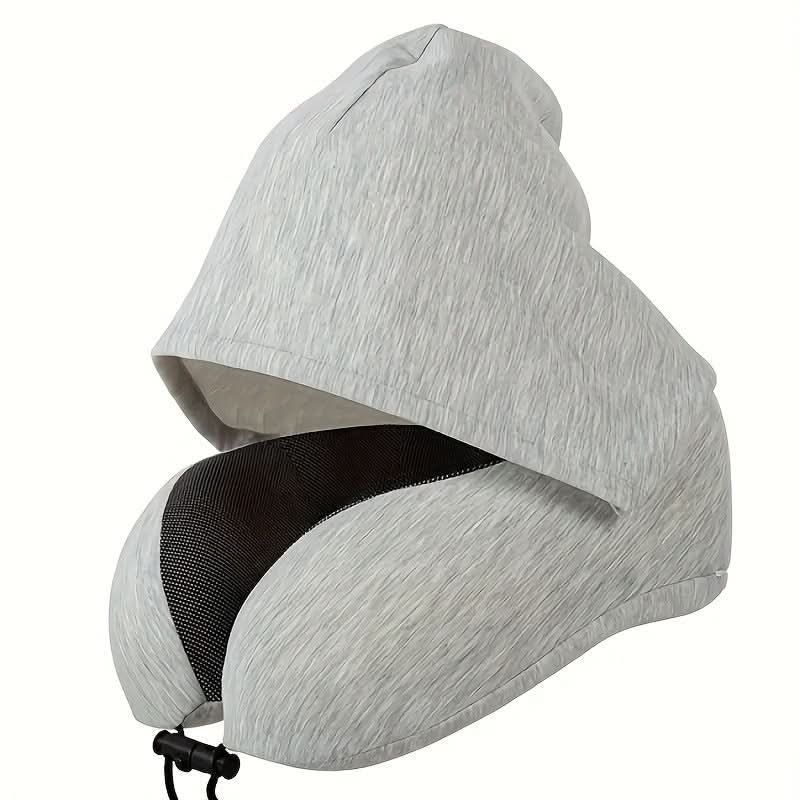 Hooded U-Shaped Pillow for Relaxation and Comfort