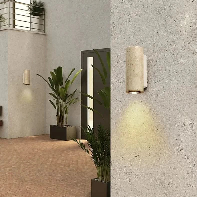 Wabi Sabi Wall Light in Nordic Travertine Design