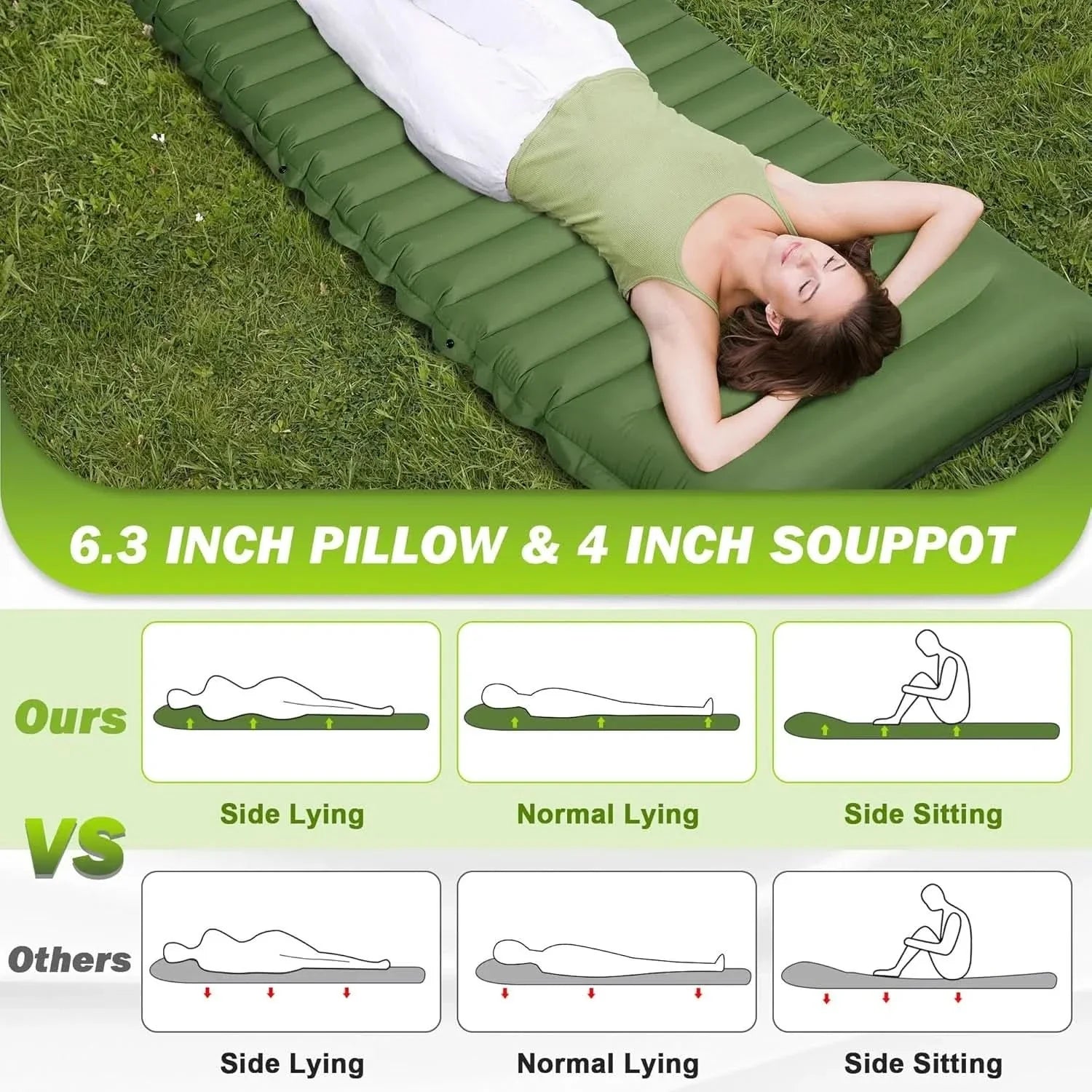 Self-Inflating Sleeping Pad for Camping Adventures
