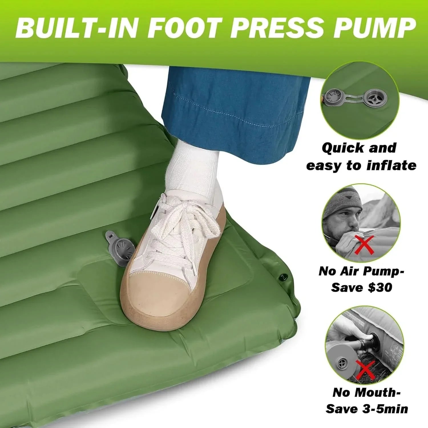Self-Inflating Sleeping Pad for Camping Adventures