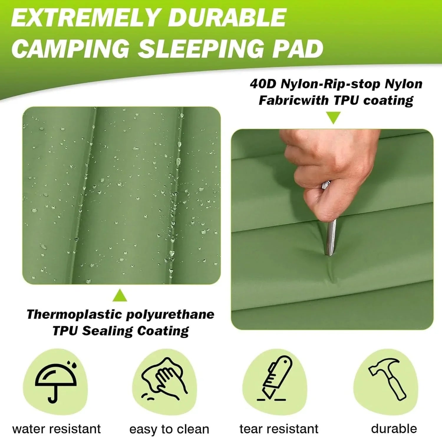 Self-Inflating Sleeping Pad for Camping Adventures