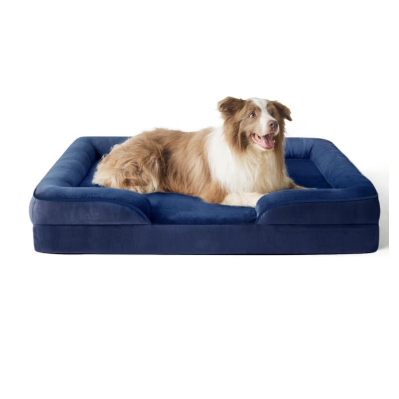 Luxury Canine Comfort Bed with Washable Velvet Cover