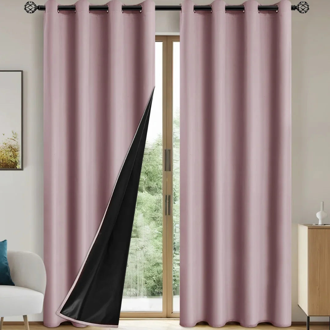 SLEEPWELL - Complete Blackout Curtains with Insulated Design for Any Room