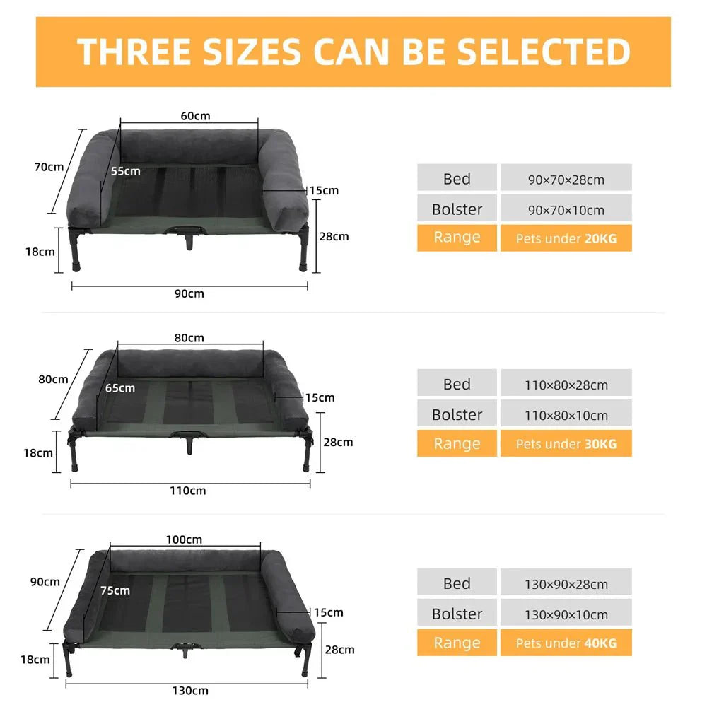 Outdoor Elevated Canine Rest Bed for Ultimate Comfort