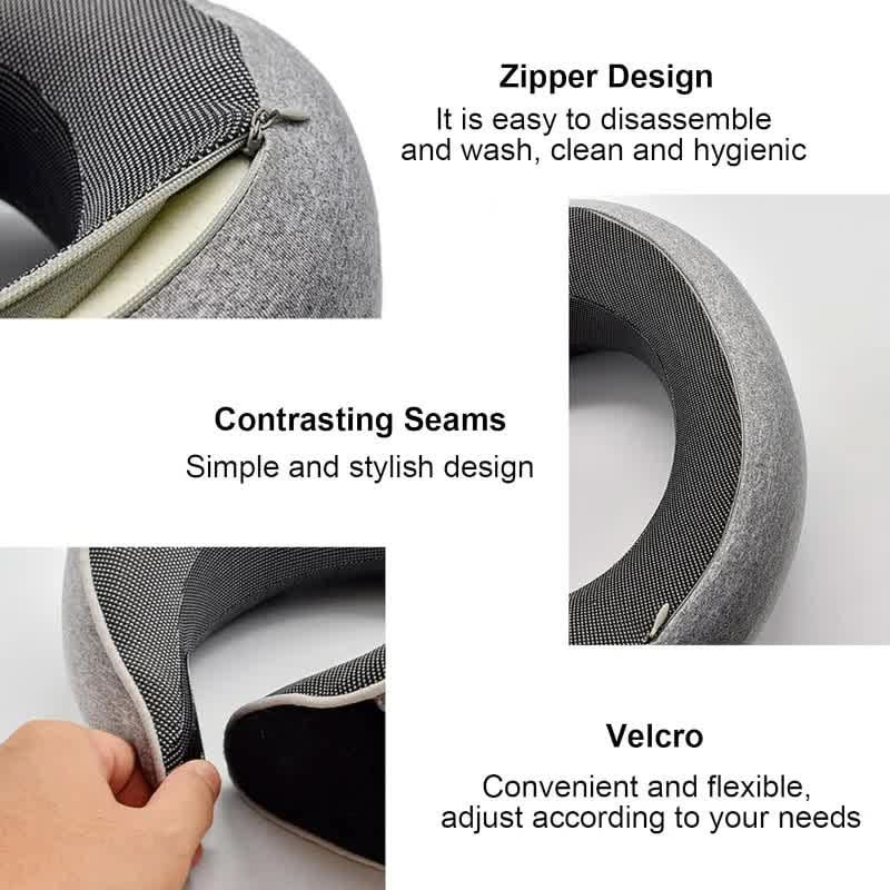 Adjustable Comfort Neck Pillow with Memory Foam for Relaxation