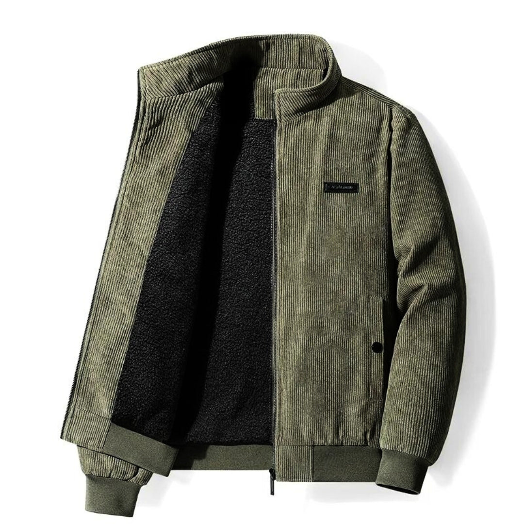 Retro Cord Jacket in Sherpa Style