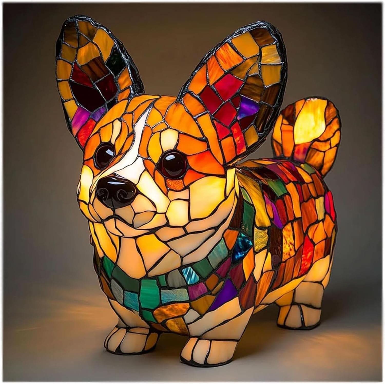 PawGlow - Charming LED Night Lamp Featuring Adorable Dog Sculptures