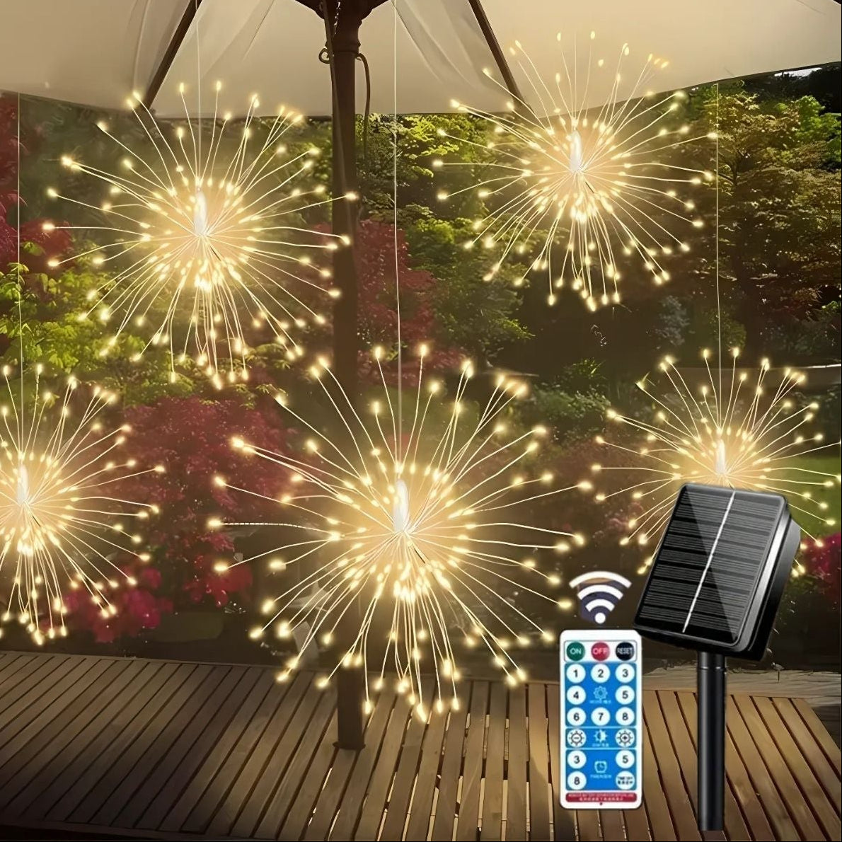 Ecoshine - 8-Setting Solar Garden Lights for Outdoor Elegance