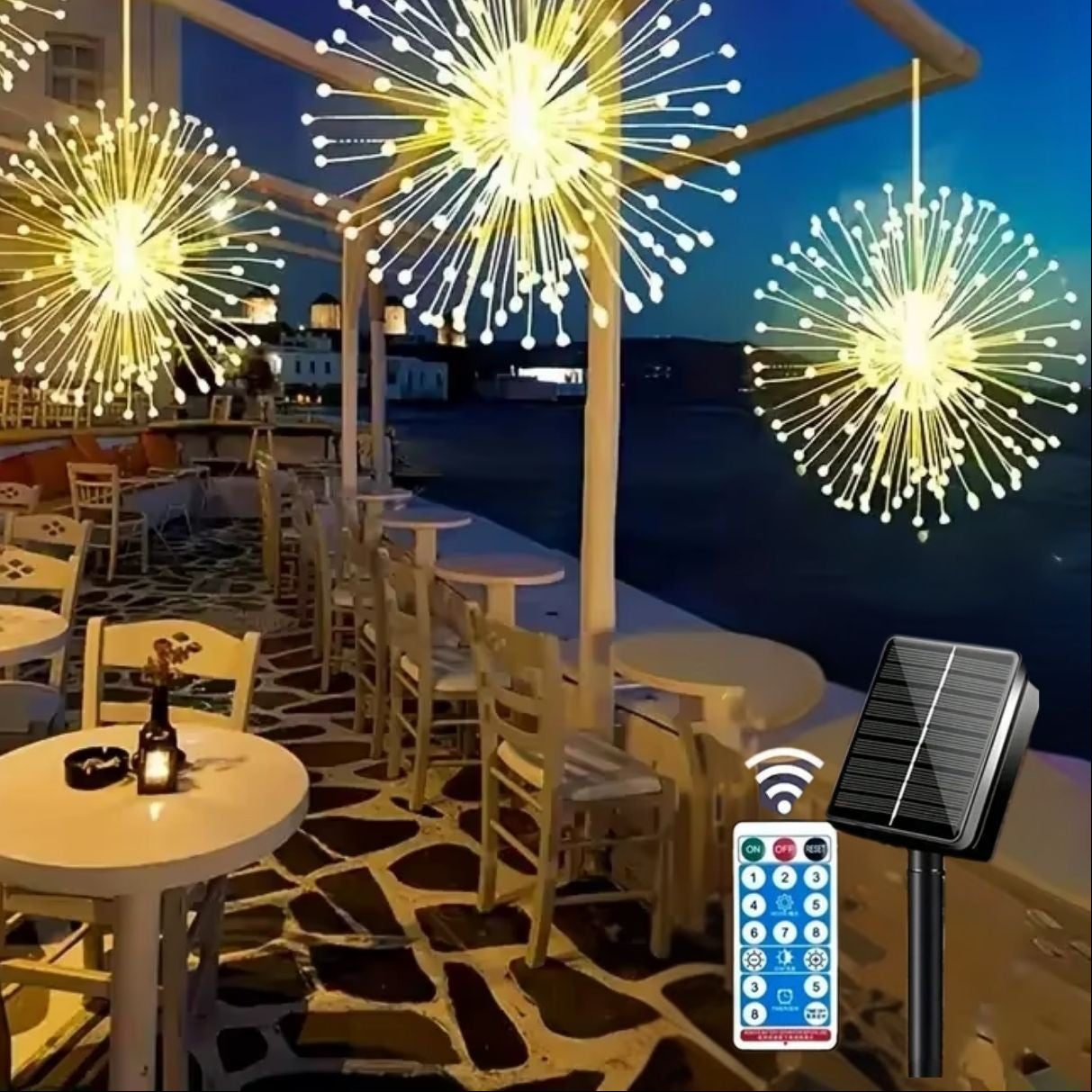 Ecoshine - 8-Setting Solar Garden Lights for Outdoor Elegance