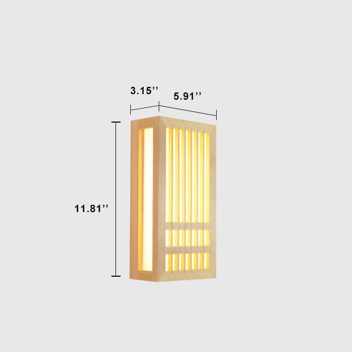 SerenityGlow Wooden LED Wall Lamp for Inviting Atmosphere