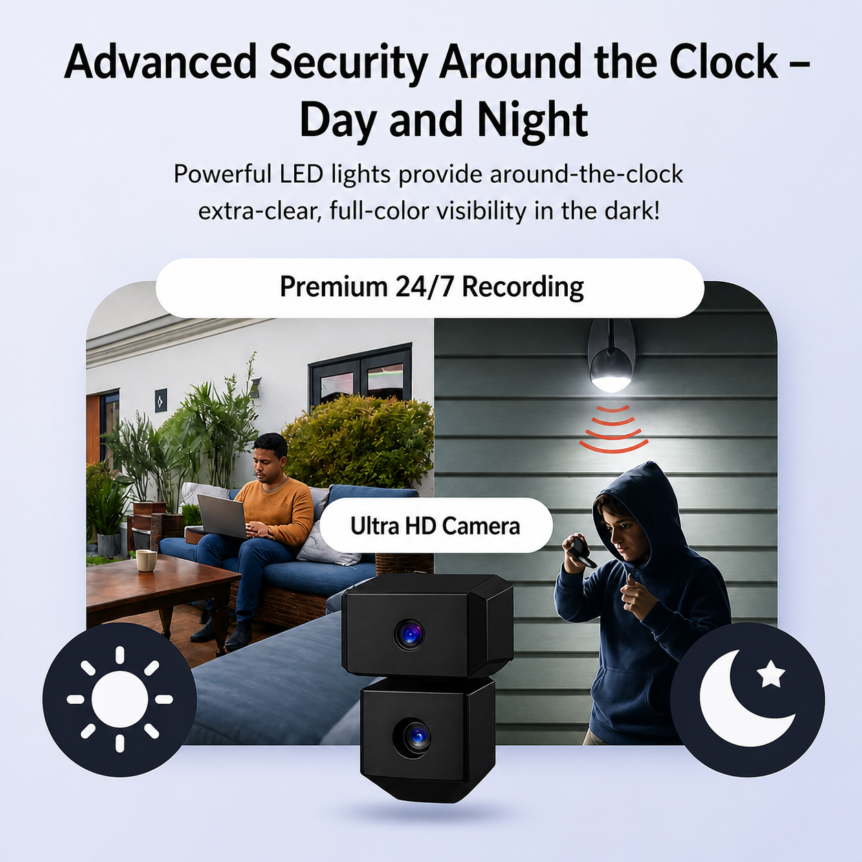 4K Wireless Security Camera with Night Vision and Infrared