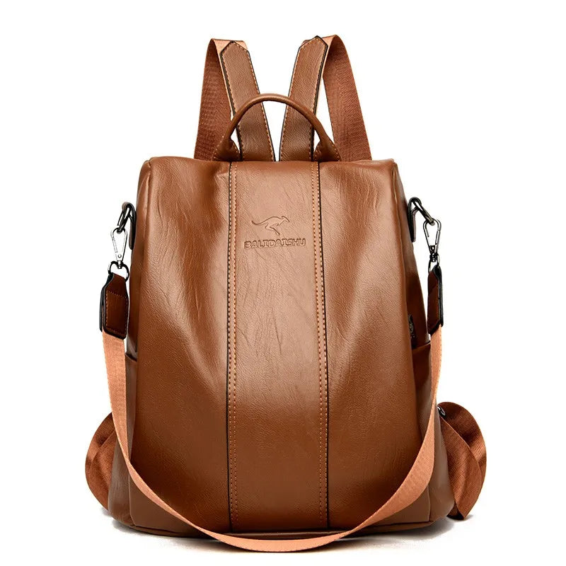 Anti-Theft Backpack with Hidden Security Pockets