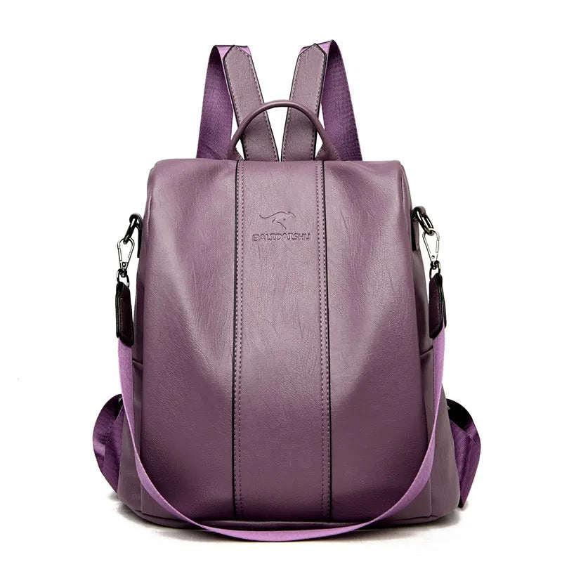 Anti-Theft Backpack with Hidden Security Pockets