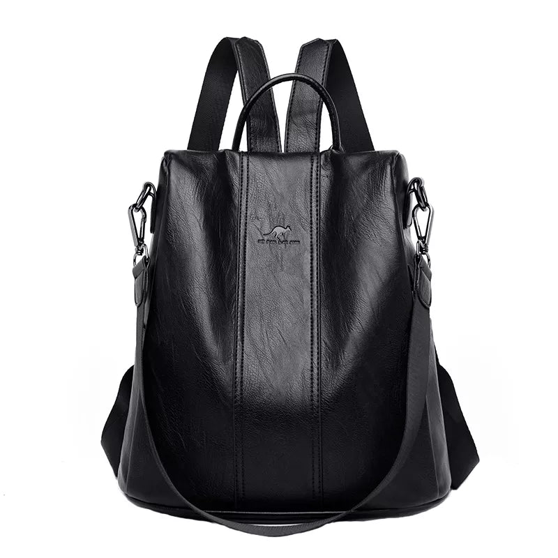 Anti-Theft Backpack with Hidden Security Pockets