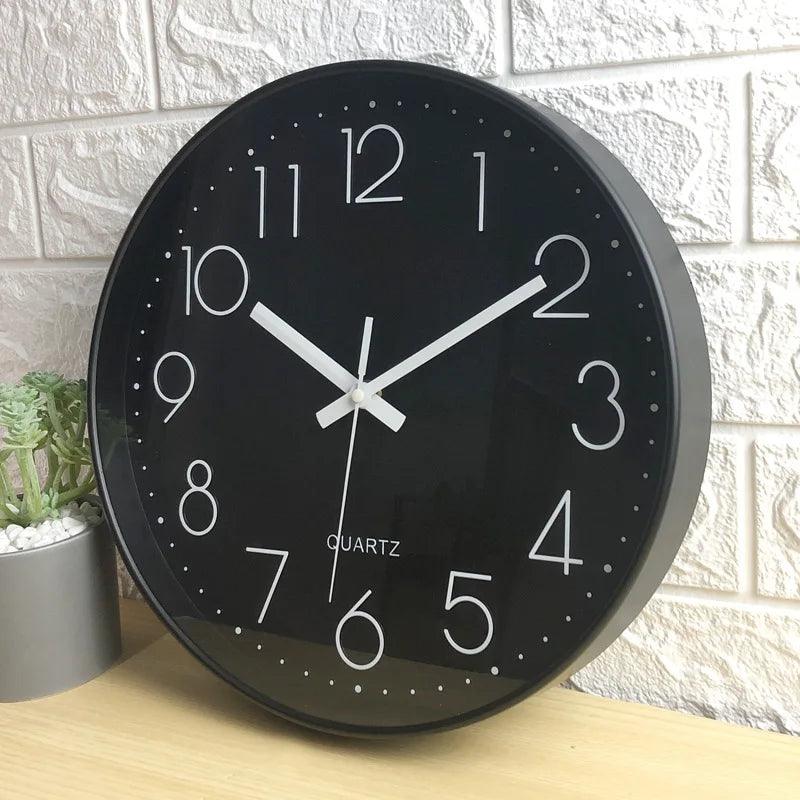 Contemporary 30cm Silent Wall Clock for Tranquil Living