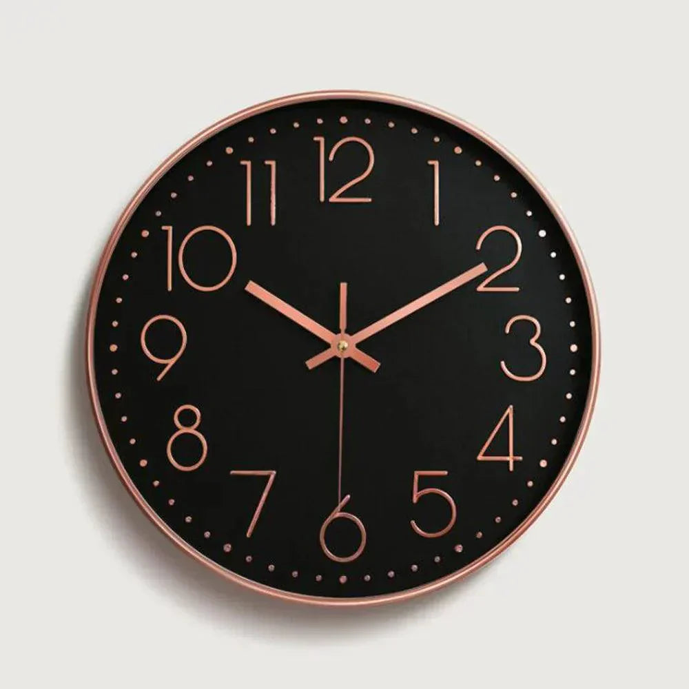 Contemporary 30cm Silent Wall Clock for Tranquil Living