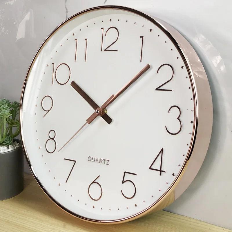 Contemporary 30cm Silent Wall Clock for Tranquil Living