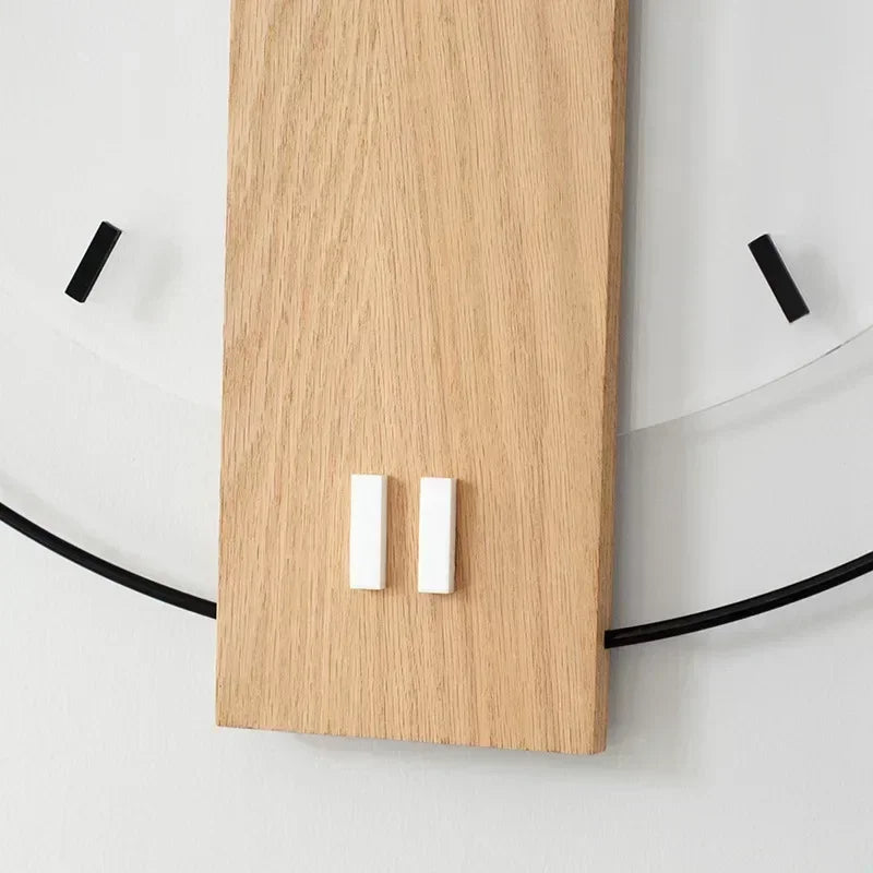 TranquilTime Minimalist Wooden Wall Clock - Modern Serenity