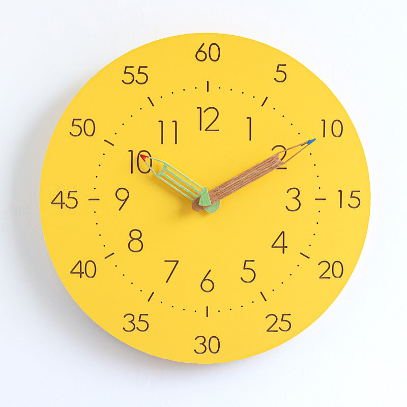 Colorful Kid's Wall Clock – Peaceful Timekeeping for Playrooms