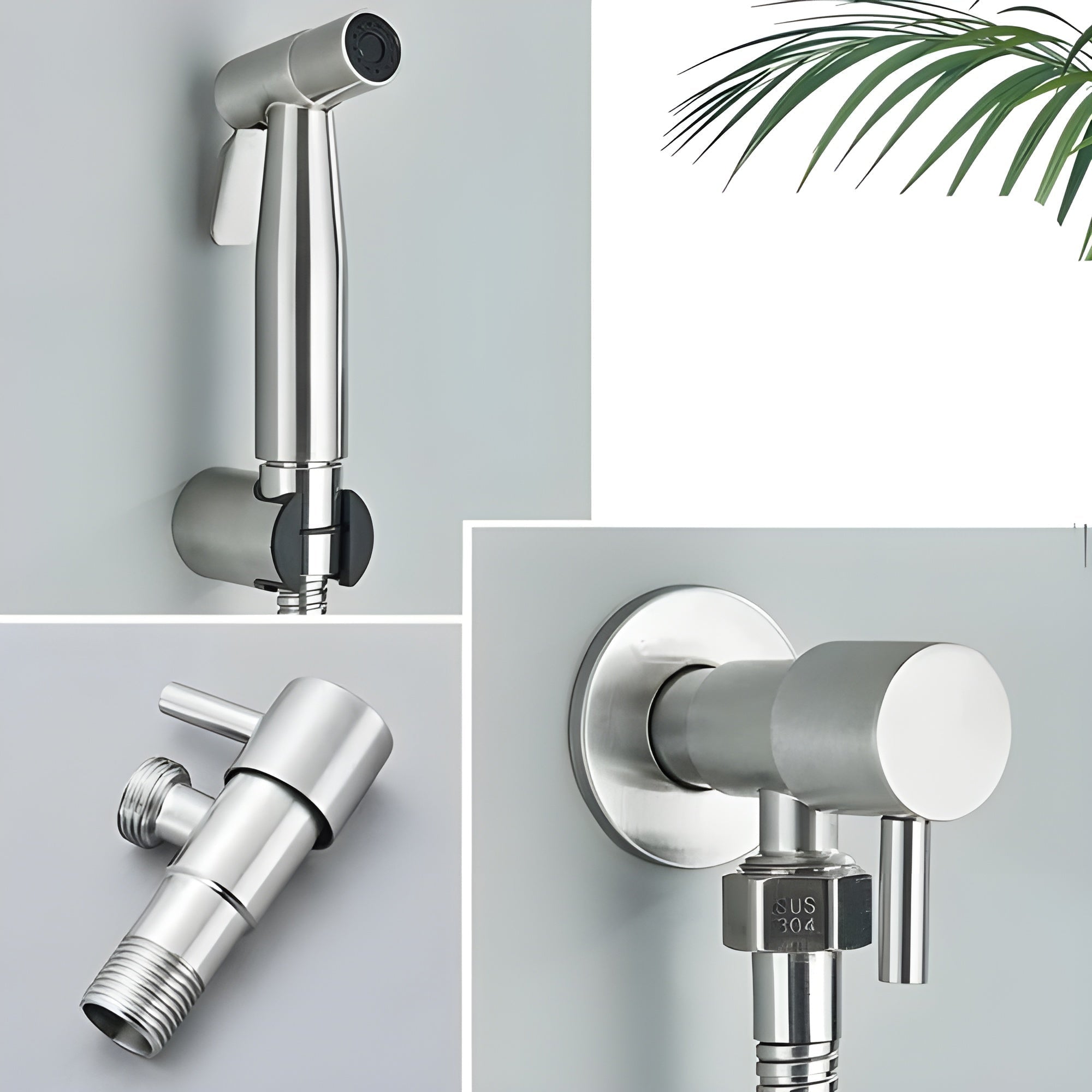 EcoSmart Stainless Steel Handheld Bidet Shower for Ultimate Clean