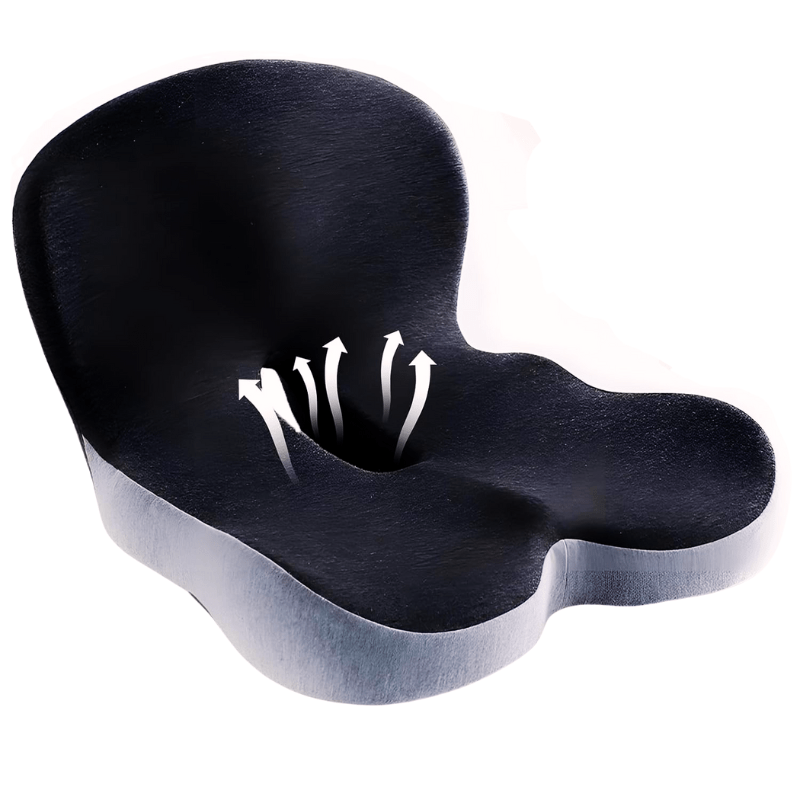 Ergonomic Memory Foam Seat Cushion – Pressure Relief & Non-Slip