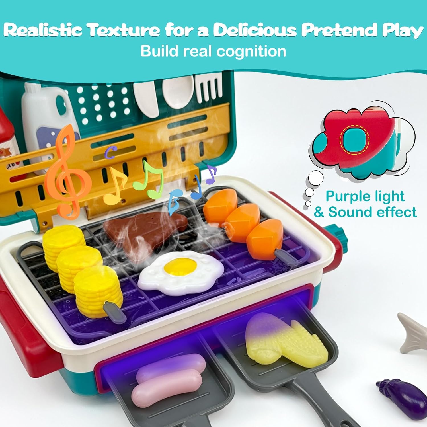 BBQ Simulation Grill Toy for Playtime Fun