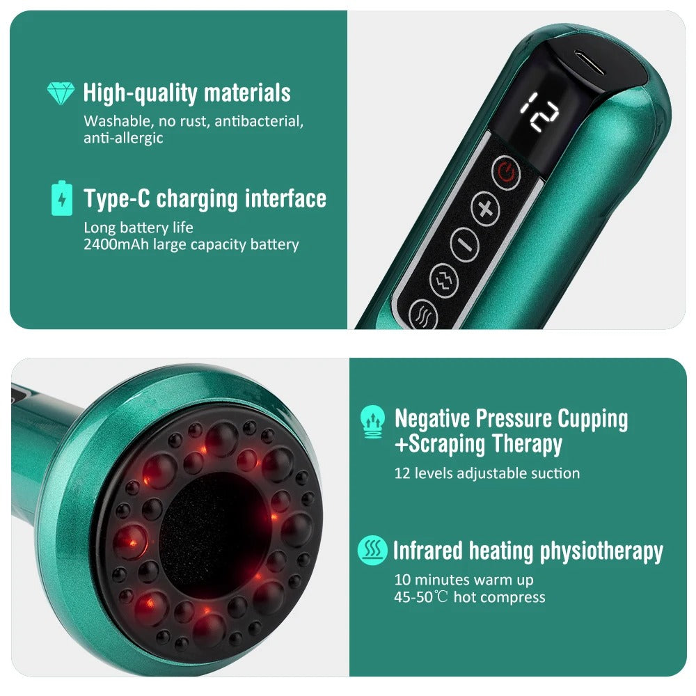 Revitalize Your Skin: Anti-Cellulite Cupping Device with Heat Therapy