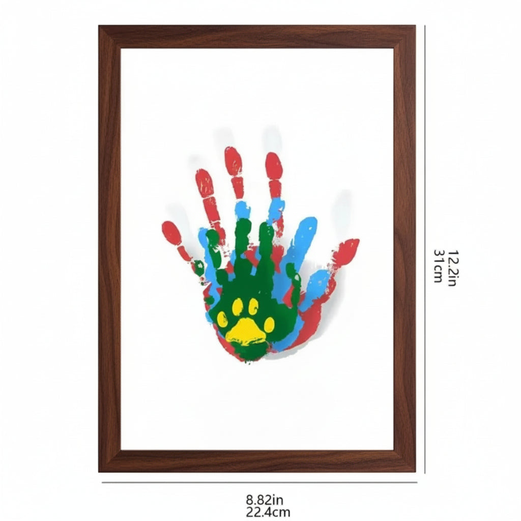 Cherished Memories - Wooden Frame for Baby Handprints and Footprints