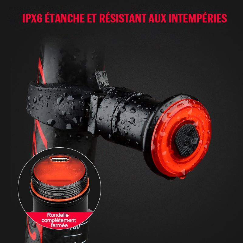 Rechargeable Waterproof LED Rear Light for Bicycles