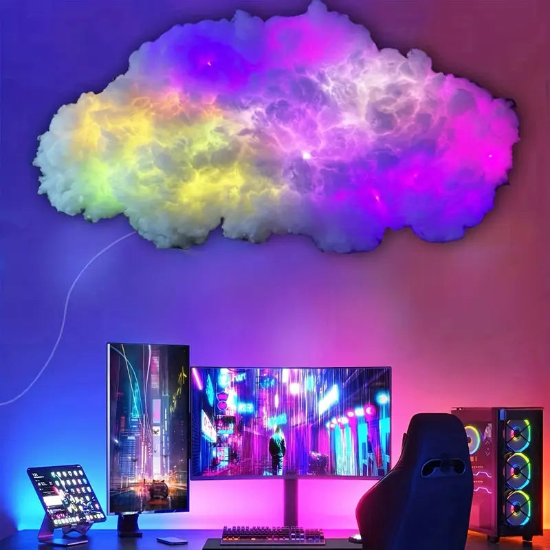 Enchanting RGB Cloud Light with Music Sync & Remote Control