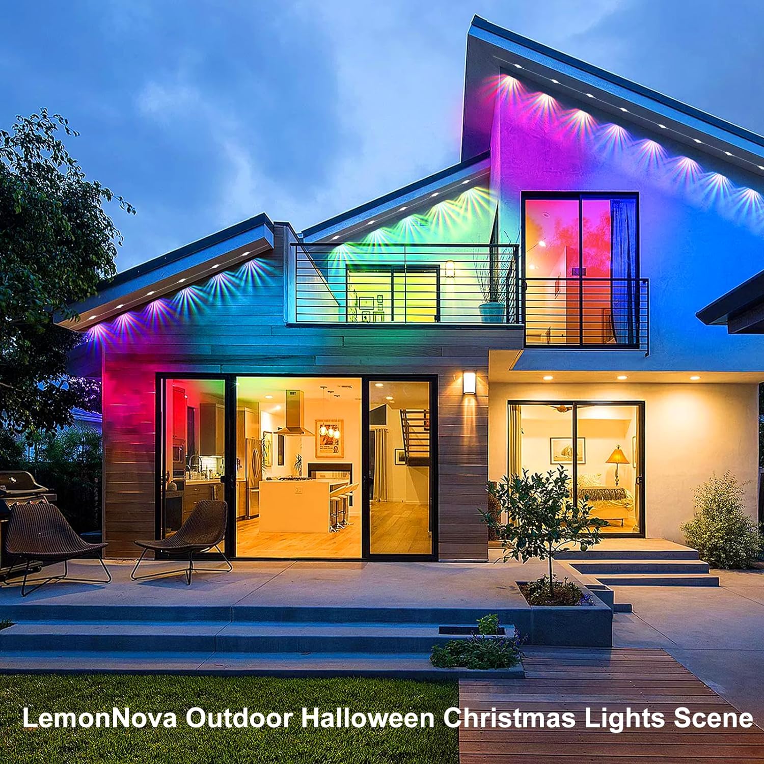Weatherproof Smart RGB Outdoor Lights with Voice and App Control