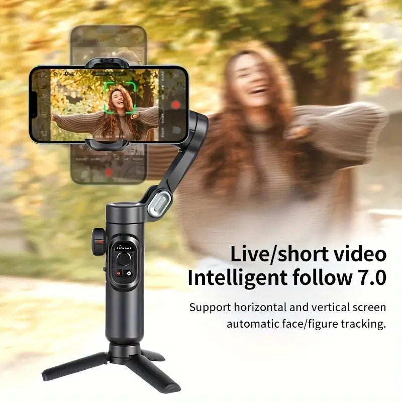 Foldable 3-Axis Smartphone Stabilizer for Smooth Video