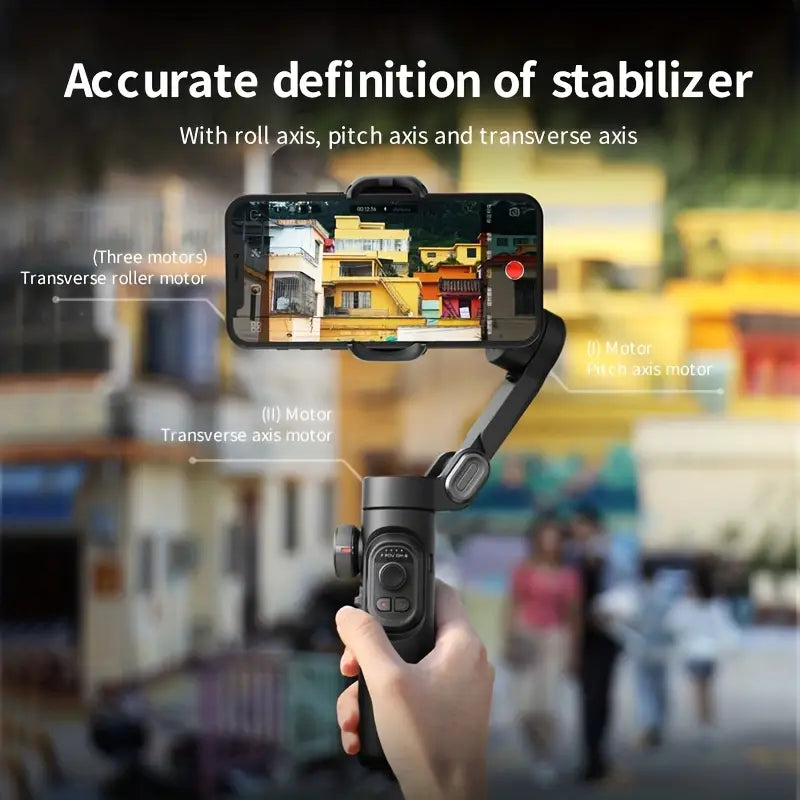 Foldable 3-Axis Smartphone Stabilizer for Smooth Video