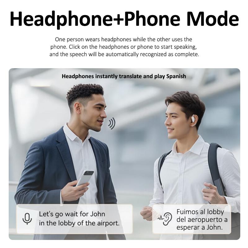 LinguaLink Bluetooth Translator Earbuds - Instant Language Access