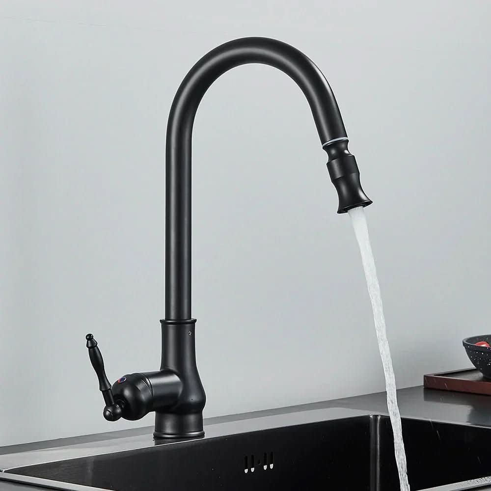Antique High Arc Sink Mixer – Pull-Out Kitchen Faucet
