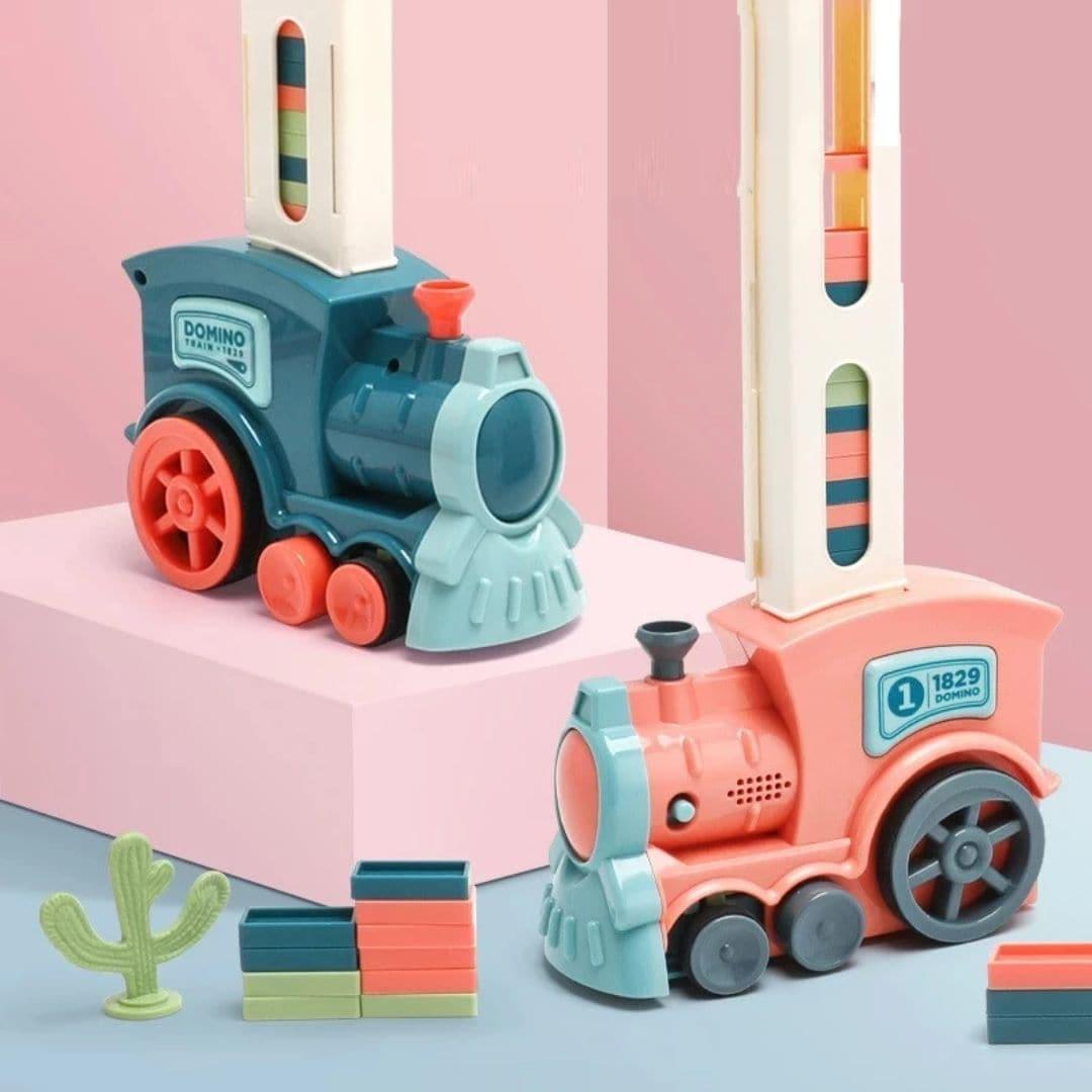Domino Stacking Pull Toy