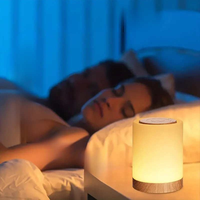 Compact Rechargeable LED Night Lamp with Adjustable Brightness