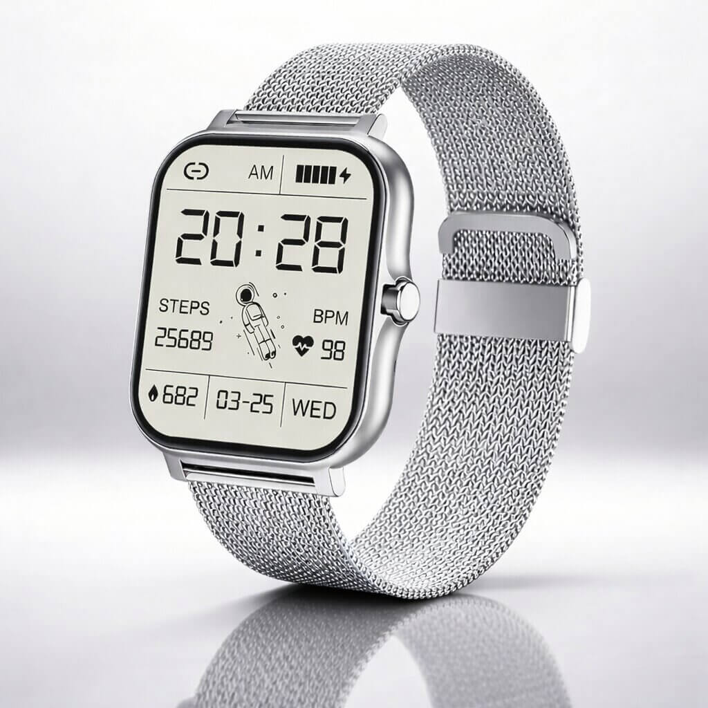 Smartwatch with Heart Rate and Sleep Tracking – Bluetooth Enabled