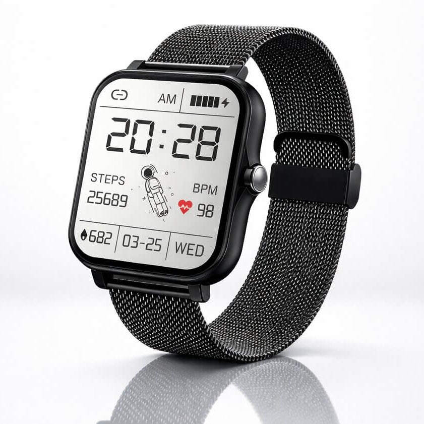 Smartwatch with Heart Rate and Sleep Tracking – Bluetooth Enabled