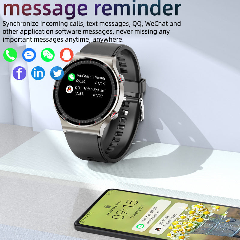 Real-Time Heart Rate and SpO2 Monitor Smartwatch with Sports Modes