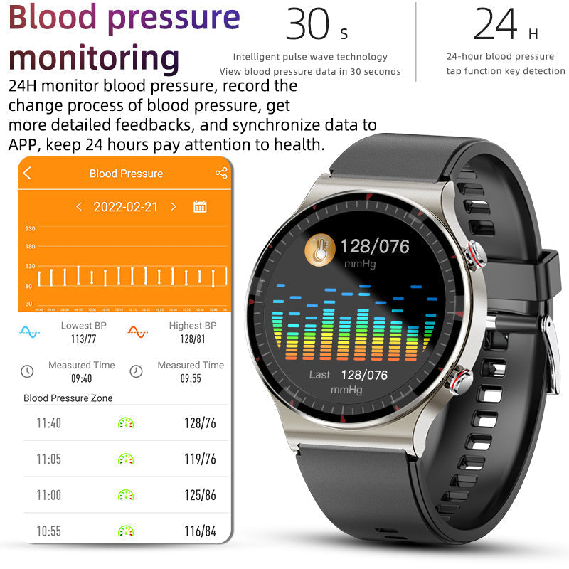 Real-Time Heart Rate and SpO2 Monitor Smartwatch with Sports Modes