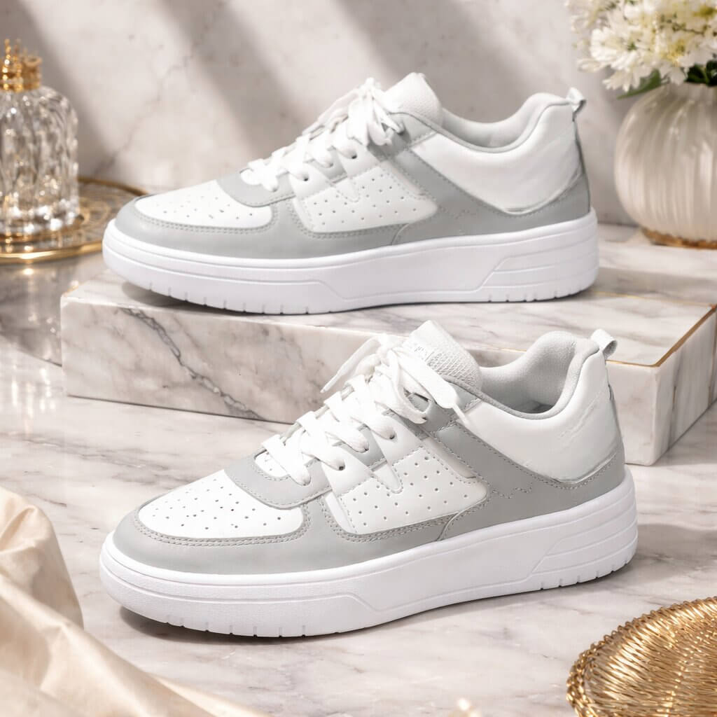 Breathable Upper Sneakers with Cushioned Insole for Comfort