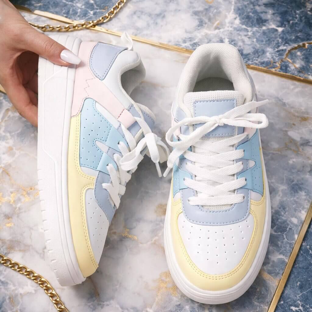 Breathable Upper Sneakers with Cushioned Insole for Comfort