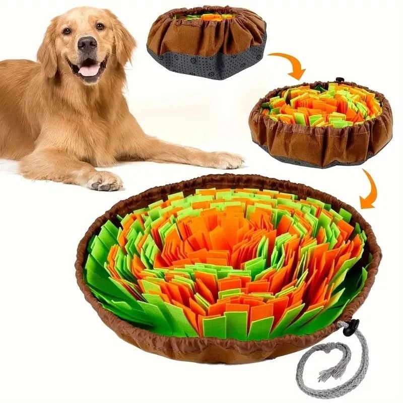 Eco-Friendly Dog Snuffle Mat – Portable, Washable Slow Feeding Sniffer