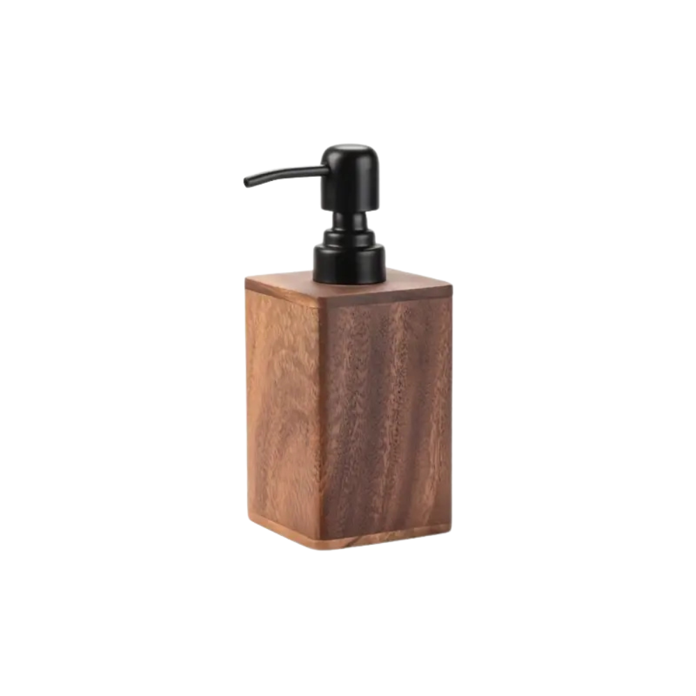 Eco-Friendly Wooden Soap Dispenser - Refillable & Stylish