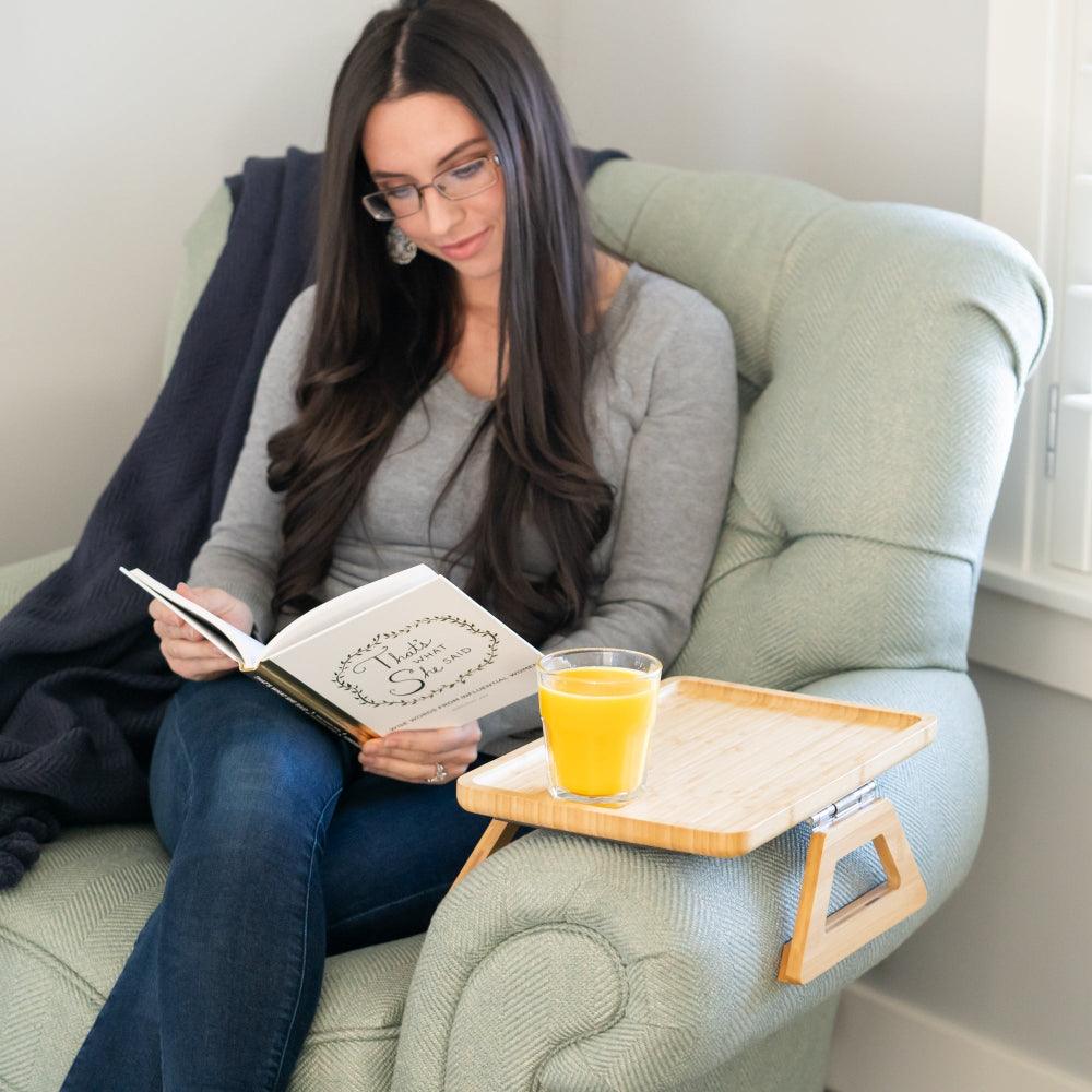 Couch Companion Adjustable Arm Table for Drinks and More